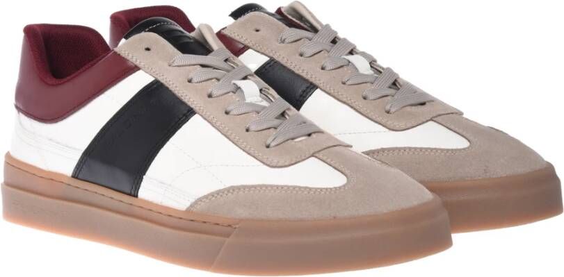 Baldinini Trainers in taupe and white leather and suede Multicolor Heren