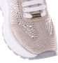 Baldinini Trainers in vanilla suede leather with rhinestones Beige Dames - Thumbnail 4