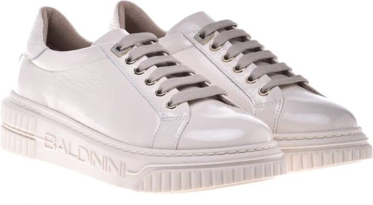 Baldinini Trainers in vanillla naplak Beige Dames