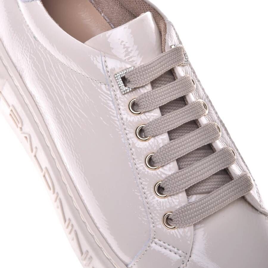 Baldinini Trainers in vanillla naplak Beige Dames