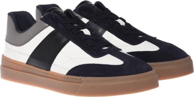 Baldinini Trainers in white and blue leather and suede Multicolor Heren