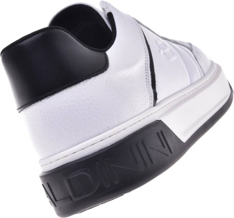 Baldinini Trainers in white leather and tumbled leather White Heren