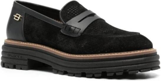 Baldinini Zwarte Elegante Gesloten Mocassin Loafers Black Dames