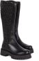 Baldinini Boots in stretchy eco-nappa and black leather Black Dames - Thumbnail 2