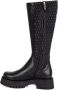 Baldinini Boots in stretchy eco-nappa and black leather Black Dames - Thumbnail 3