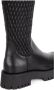 Baldinini Boots in stretchy eco-nappa and black leather Black Dames - Thumbnail 4