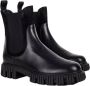 Baldinini Combat boots in black leather and elastic Black Dames - Thumbnail 2