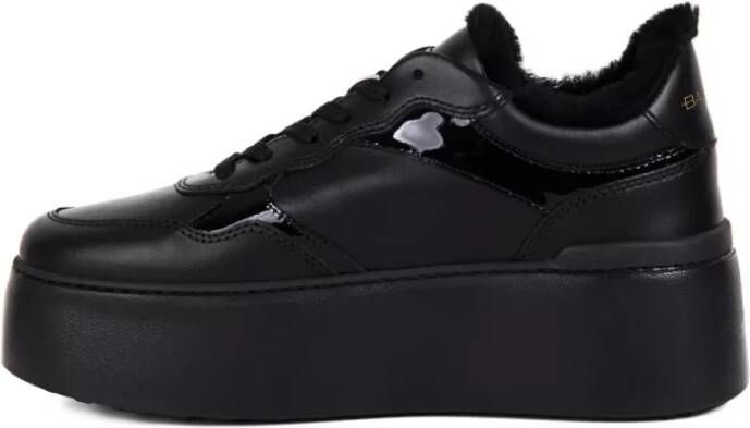 Baldinini Zwarte Plateau Sneakers Black Dames