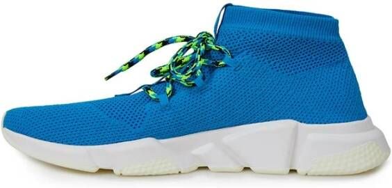 Balenciaga Blauwe Katoenen Sneakers voor Mannen Blue Heren