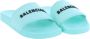 Balenciaga Dames Pool Slide Rubber Bal Green Dames - Thumbnail 4