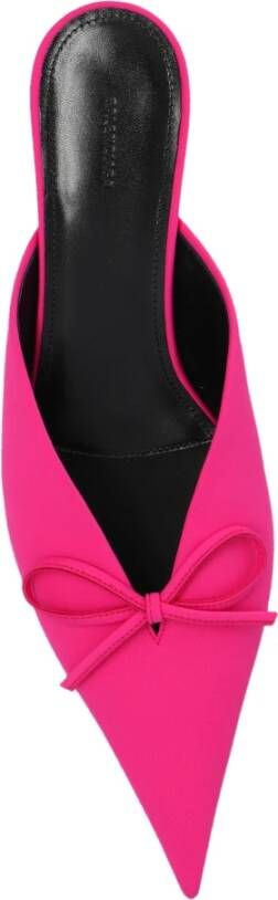 Balenciaga Gehakte pantoffels Mes Strik Pink Dames