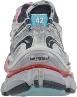 Balenciaga Grijze en Blauwe Lage Sneakers Multicolor Heren