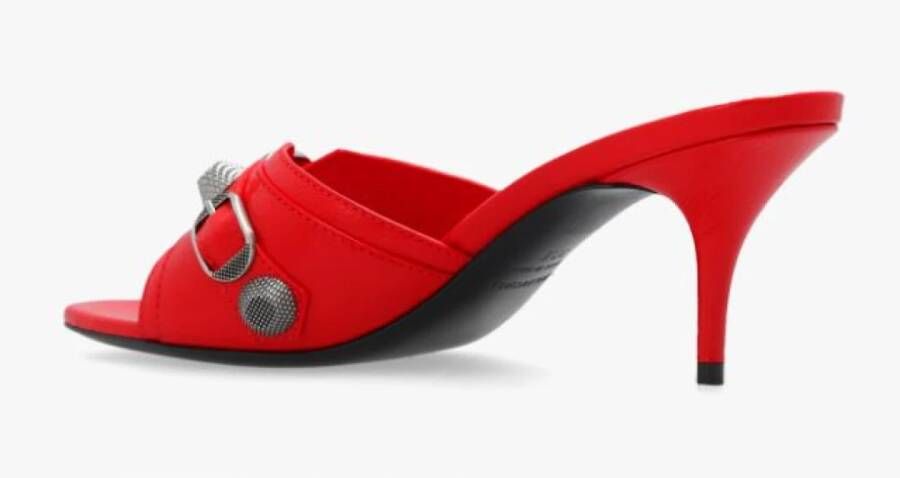 Balenciaga Rode Cagole Mules Rood Dames