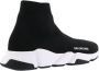 Balenciaga Zwart Witte Speed.2 Sok-Style Sneakers Black Dames - Thumbnail 7