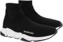 Balenciaga Zwart Witte Speed.2 Sok-Style Sneakers Black Dames - Thumbnail 8