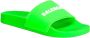 Balenciaga Iconische Logo Sliders voor Zomerstijl Green Dames - Thumbnail 4