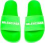 Balenciaga Iconische Logo Sliders voor Zomerstijl Green Dames - Thumbnail 5