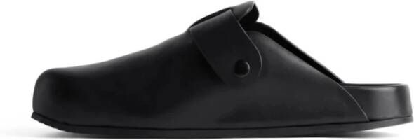 Balenciaga Klassieke Zwarte Leren Sunday Mule Black Dames