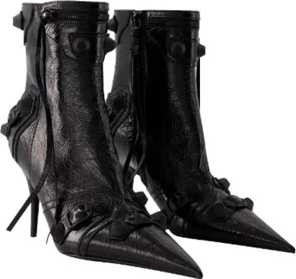 Balenciaga Leather boots Black Dames