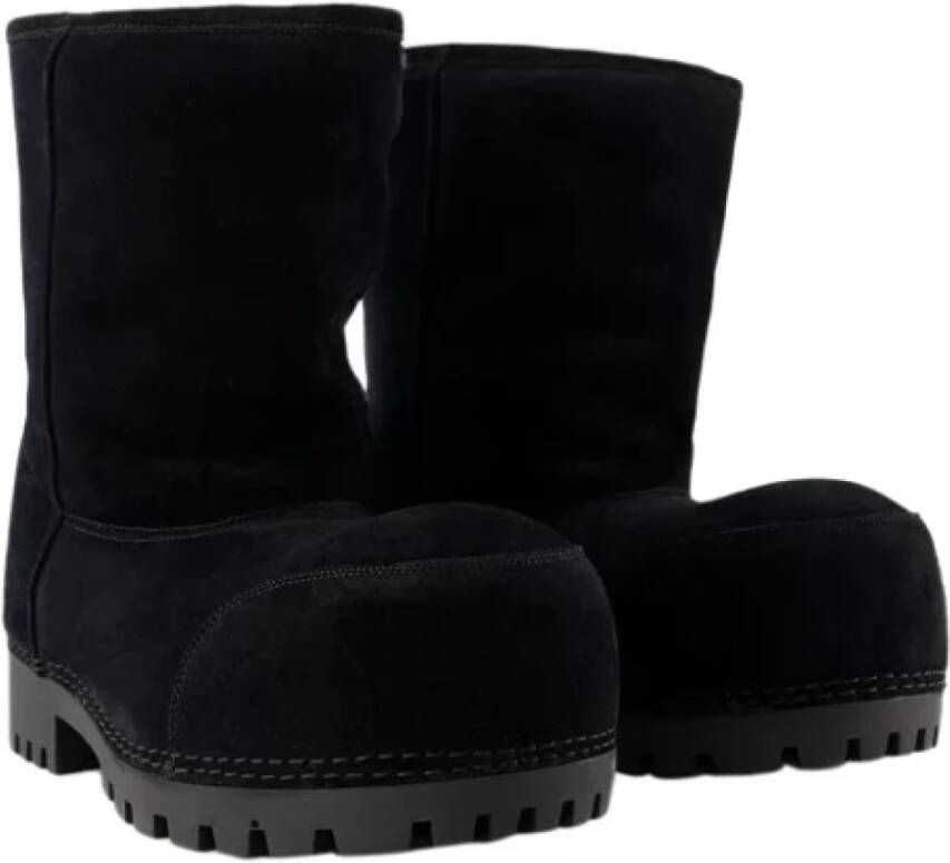 Balenciaga Leather boots Black Dames