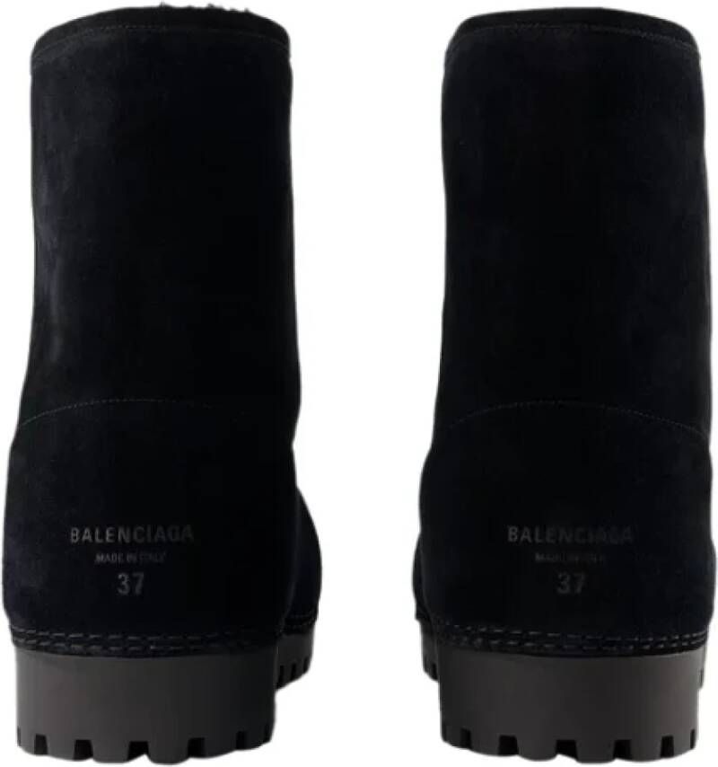 Balenciaga Leather boots Black Dames