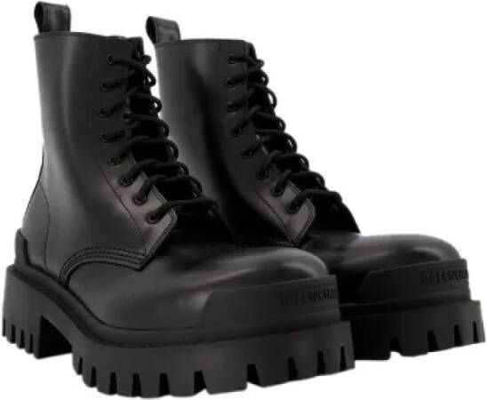 Balenciaga Leather boots Black Dames