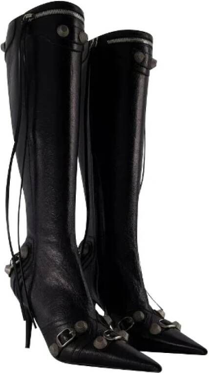 Balenciaga Leather boots Black Dames