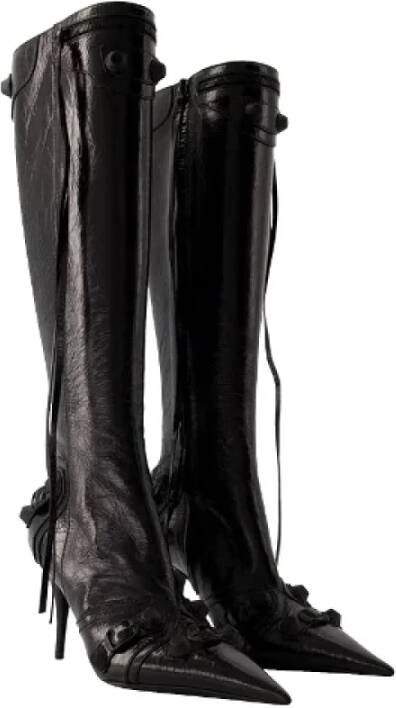 Balenciaga Leather boots Black Dames