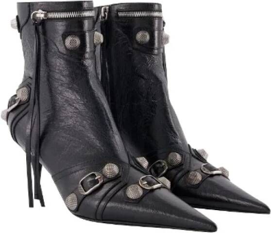 Balenciaga Leather boots Black Dames