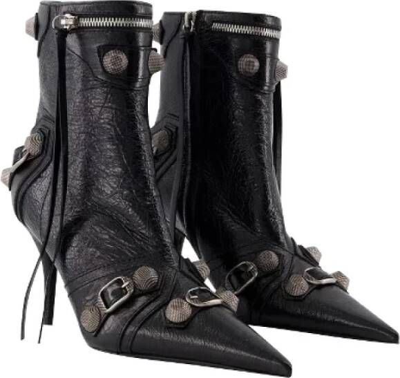 Balenciaga Leather boots Black Dames