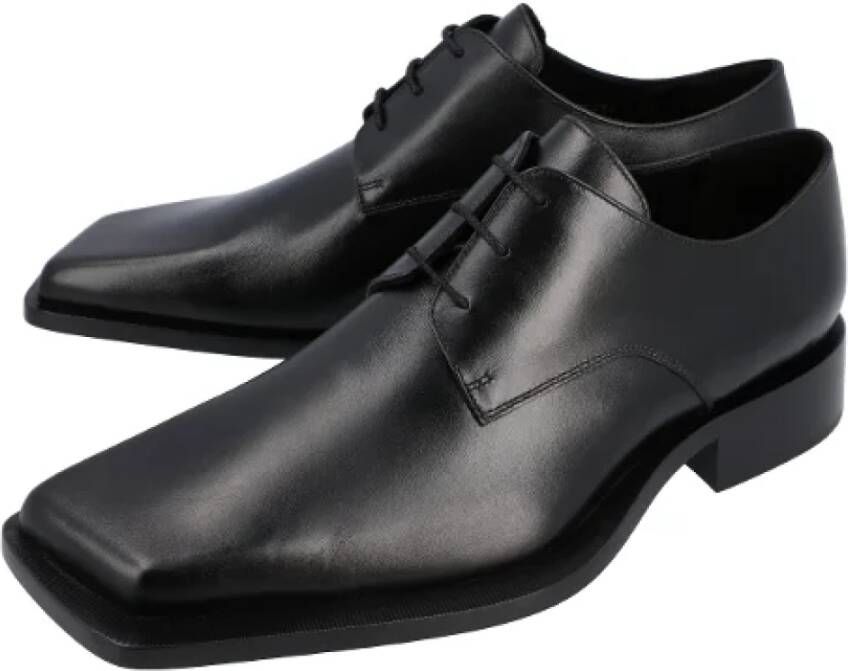 Balenciaga Leather flats Black Heren