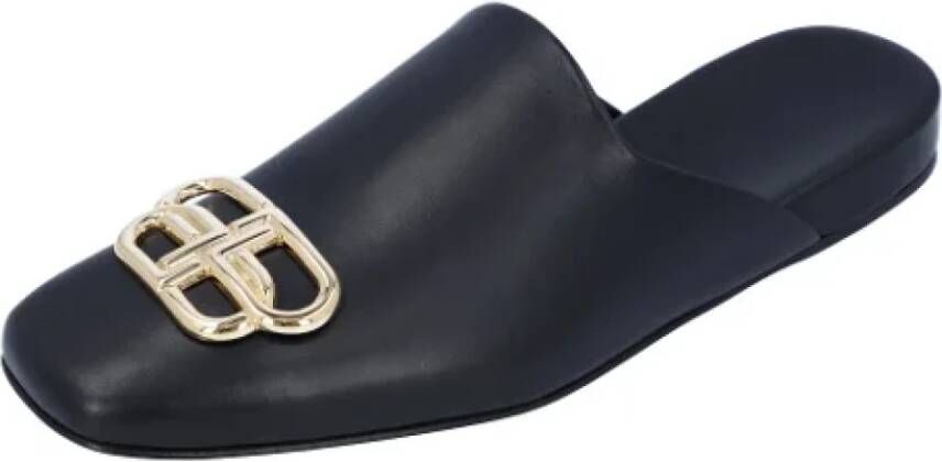 Balenciaga Leather mules Black Dames