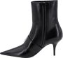 Balenciaga Leren Enkellaarsjes met Maxi Gesp Black Dames - Thumbnail 3