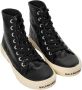 Balenciaga Leren sneakers met contrastlogo detail Black Dames - Thumbnail 4