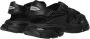 Balenciaga Logo Sandalen Zwart Rubberen Zool Black Dames - Thumbnail 3