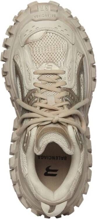 Balenciaga Mesh en Nylon Bouncer Sneaker Beige Dames