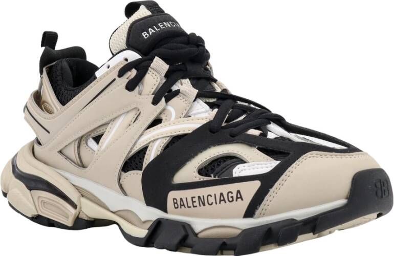 Balenciaga Mesh Sneakers met Rubberen Zool Beige Dames