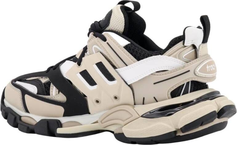 Balenciaga Mesh Sneakers met Rubberen Zool Beige Dames