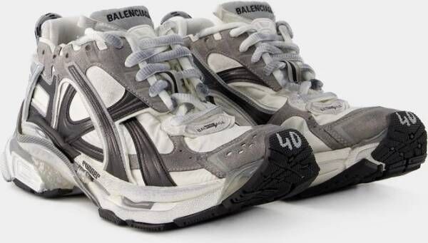 Balenciaga Nylon Runner Sneakers Grijs Gray Dames