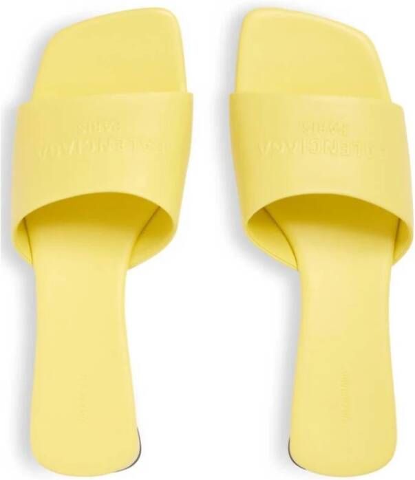 Balenciaga Platte sandalen voor dames Yellow Dames