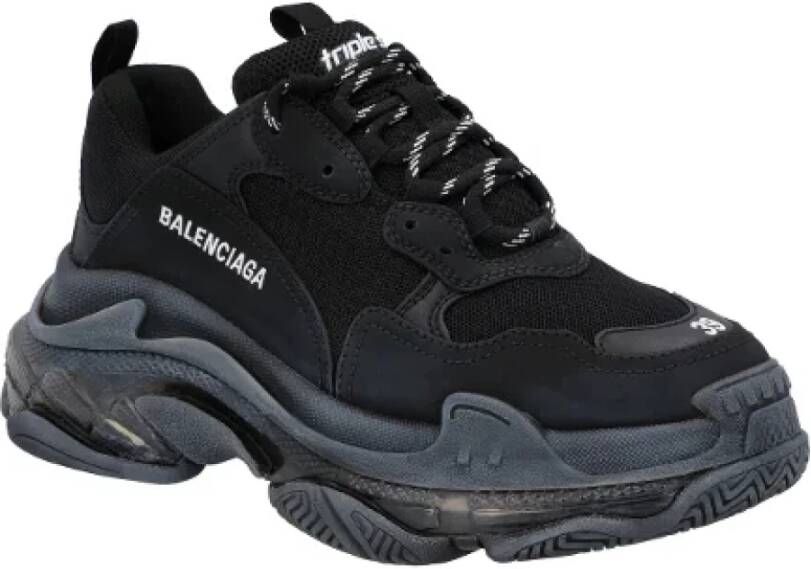 Balenciaga Polyester sneakers Black Heren