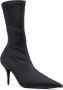 Balenciaga Puntige Leren Laarzen Black Dames - Thumbnail 2