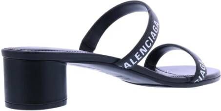 Balenciaga Ronde Hak Sandalen Zwart Dames