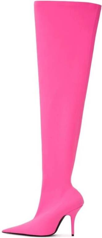 Balenciaga Roze Polyester Boot Pink Dames