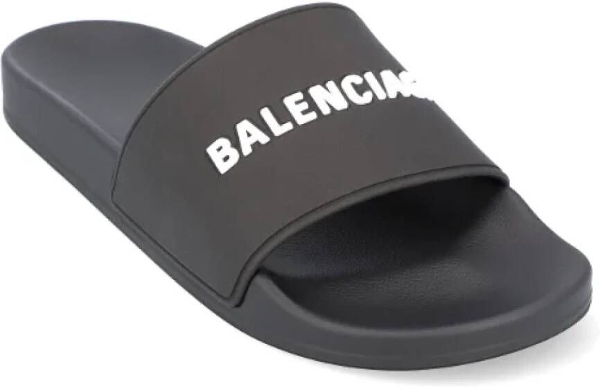 Balenciaga Rubber sandals Black Heren