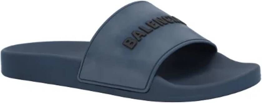 Balenciaga Rubber sandals Blue Heren