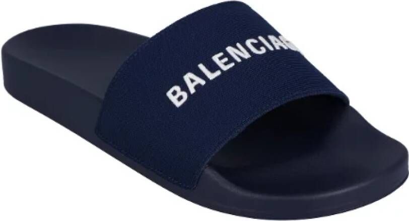 Balenciaga Rubber sandals Blue Heren