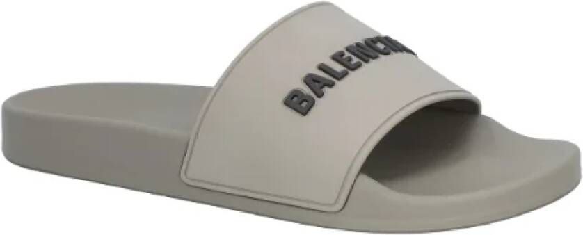 Balenciaga Rubber sandals Gray Heren