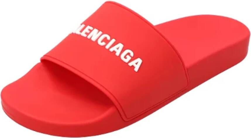 Balenciaga Rubber sandals Red Heren