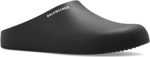 Balenciaga Rubberen slides Zwart Heren